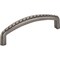 Elements 96 mm Center-to-Center Brushed Pewter Rope Detailed Cypress Cabinet Pull Z118-96BNBDL - alternate 1